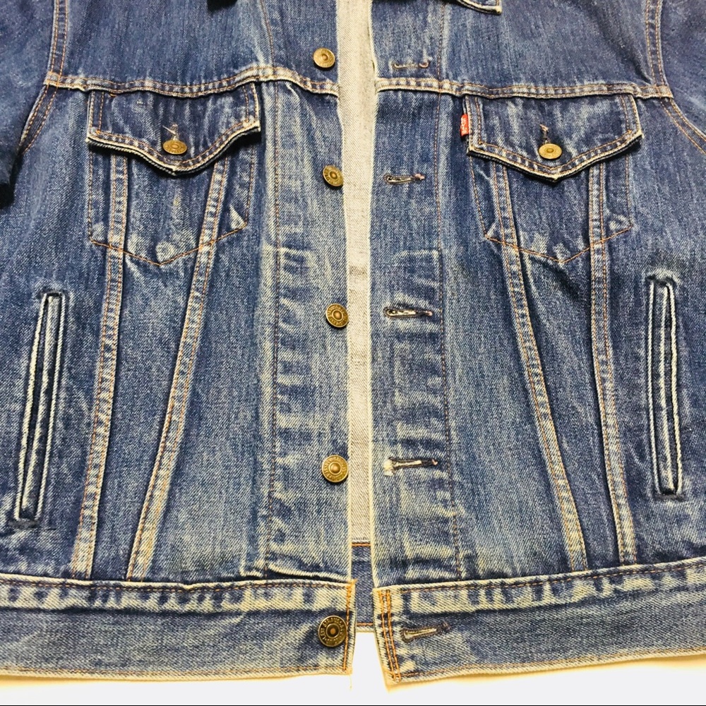 Vintage Levi’s men’s trucker jean jacket 48 L XL - Picture 8 of 8